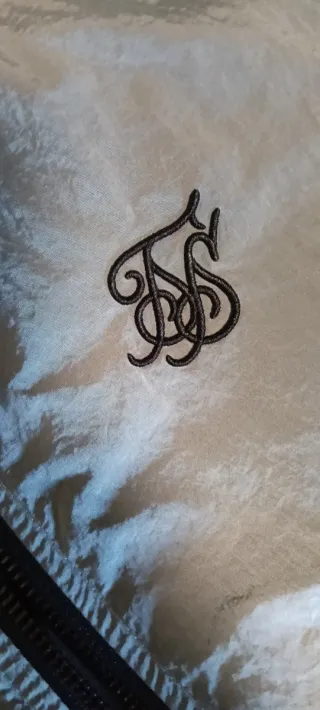 Chaqueta SikSilk plateada y dorada