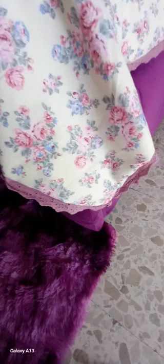 Trapunta mezze stagioni floreale