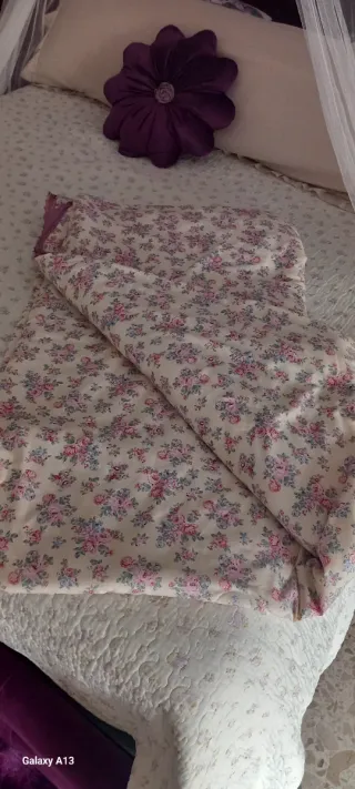 Trapunta mezze stagioni floreale