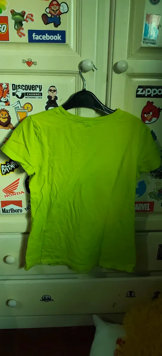 Camiseta verde You make me smile