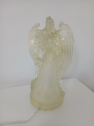 Lampada da Tavolo Statua Angelo in Resina Acrilico