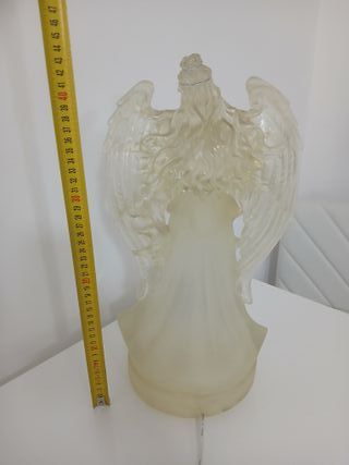 Lampada da Tavolo Statua Angelo in Resina Acrilico