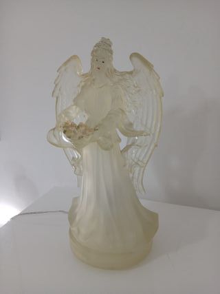 Lampada da Tavolo Statua Angelo in Resina Acrilico