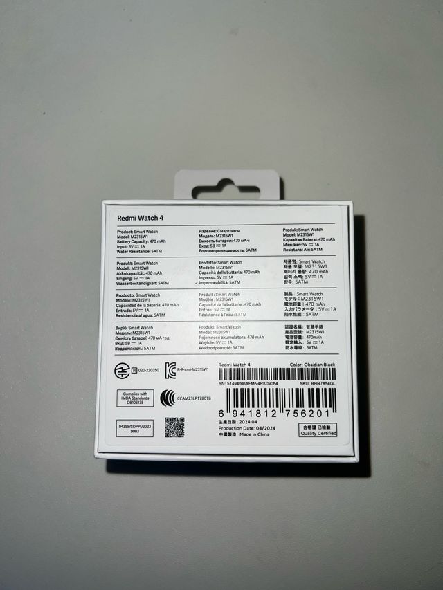 Xiaomi Redmi Watch 4 Negro