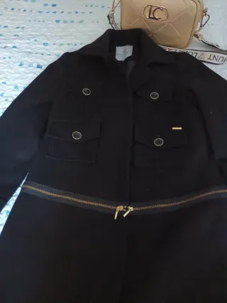 Abrigo lana Roberto Torreta negro, 42 muy pequeña