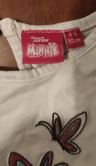 Camiseta Minnie Mouse Talla 4-5 años