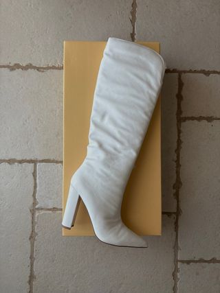 Stivali Public Desire finta pelle bianca