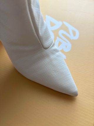 Stivali Public Desire finta pelle bianca