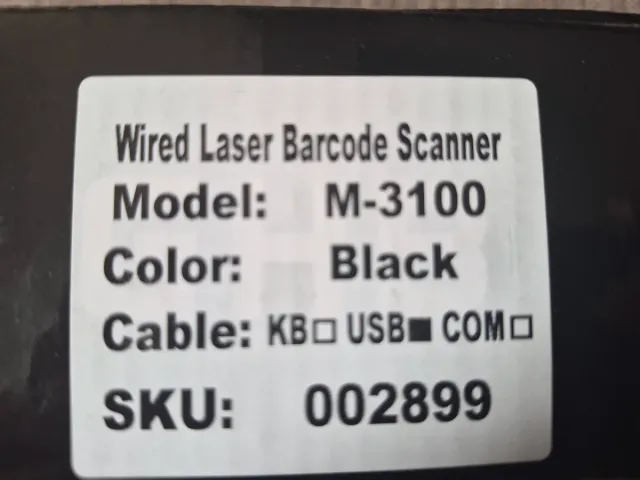 Escáner de código de barras GHB