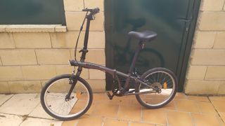 Bicicleta Plegable B'TWIN Negra