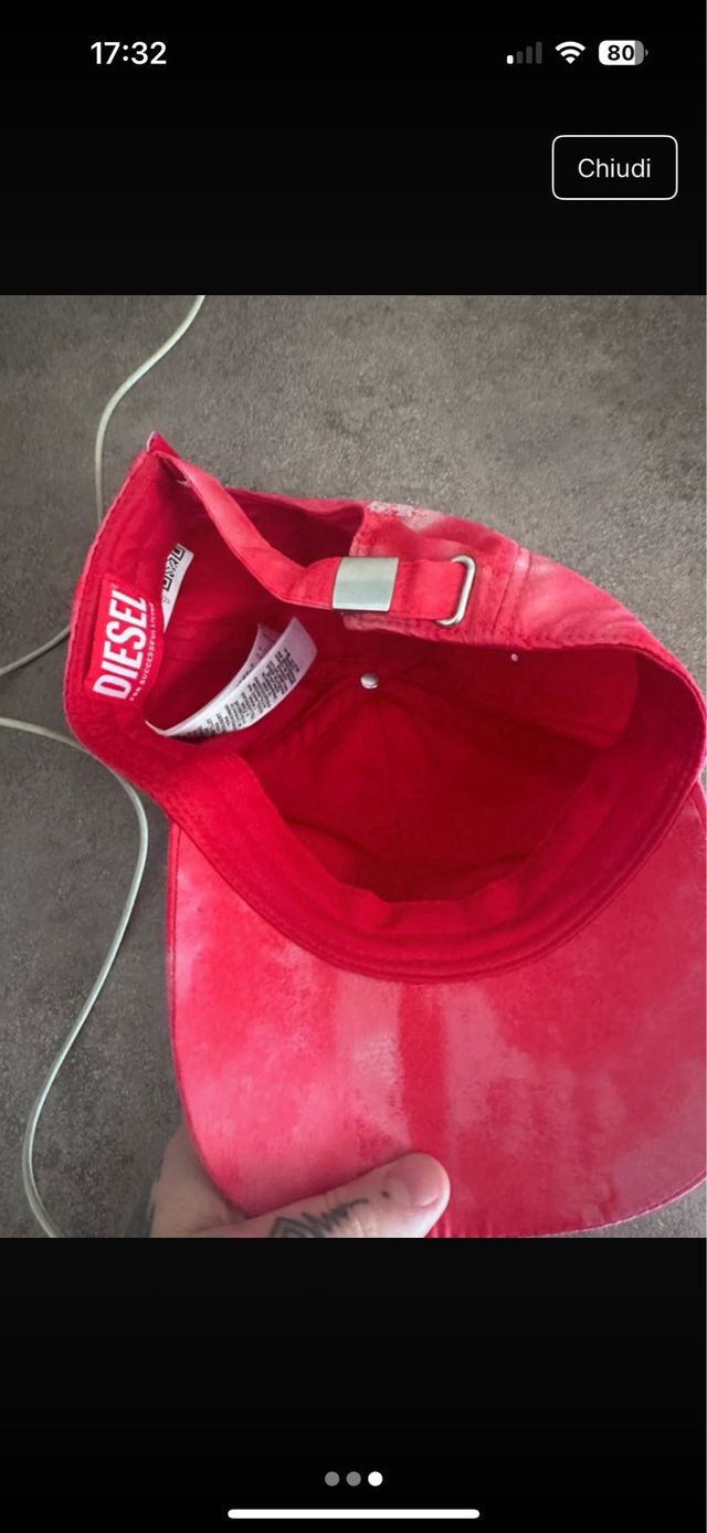 Cappello Diesel rosso