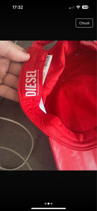Cappello Diesel rosso