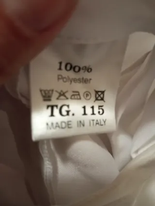 Saio prima comunione bianco con nastri