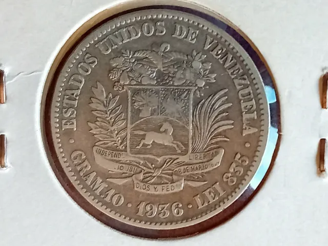 Moneda Venezuela 10 Gramos 1936