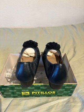 Tacones Pitillos Azul Marino Mujer