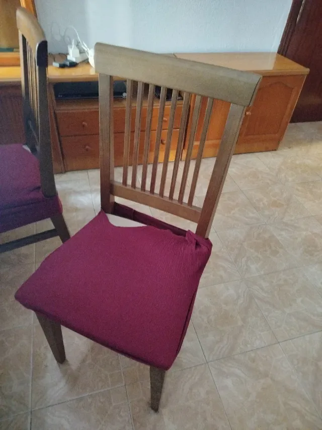 Juego de 4 Sillas Comedor Madera