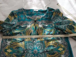 Blusa Cortefiel Estampado Paisley Talla XL