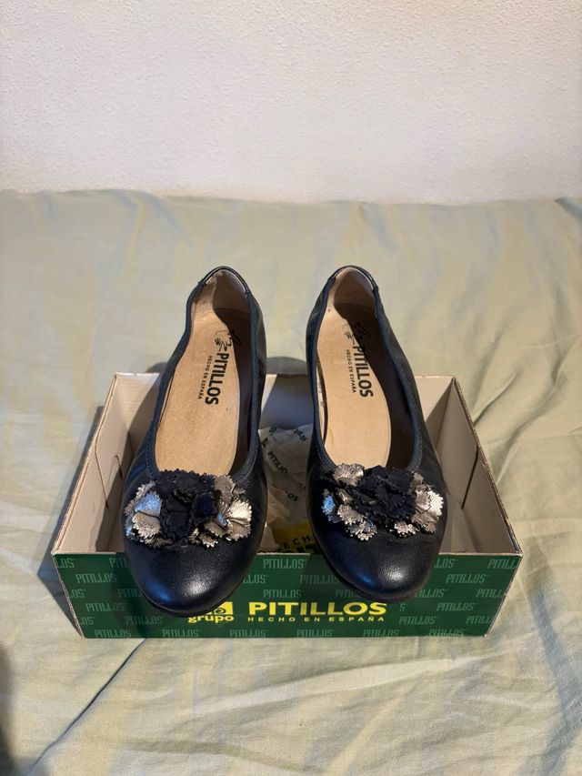 Tacones Pitillos Mujer Azul Marino