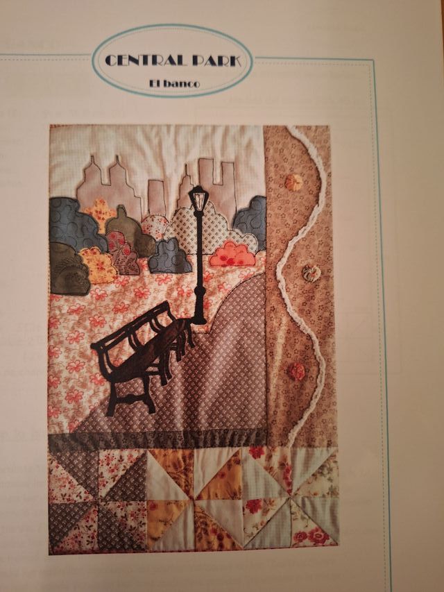 Patrón para el quilt Central Park. Patchwork