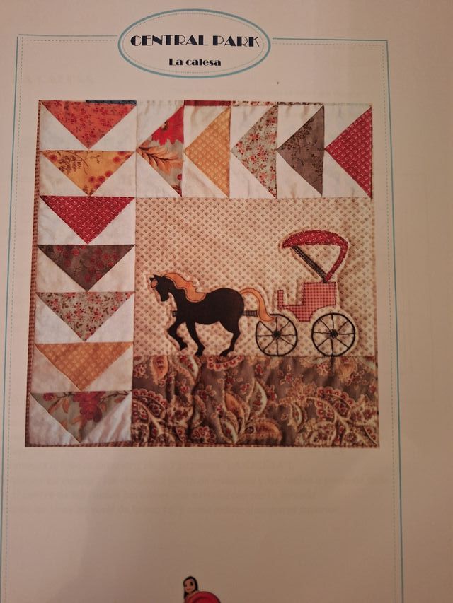 Patrón para el quilt Central Park. Patchwork