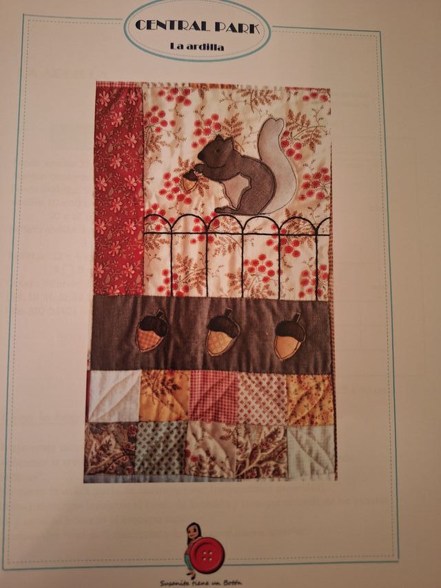 Patrón para el quilt Central Park. Patchwork