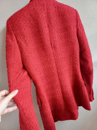Giacca Zara Doppiopetto Rossa XS