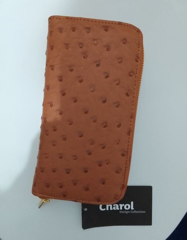Cartera de Piel Avestruz