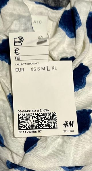 Vestido H&M tirantes lunares