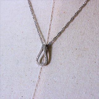 Conjunto plata de ley gotas de circonitas