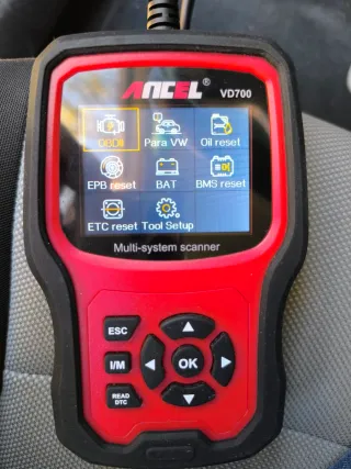 Ancel VD700 Diagnosis Grupo VW OBD2 EPB TPMS