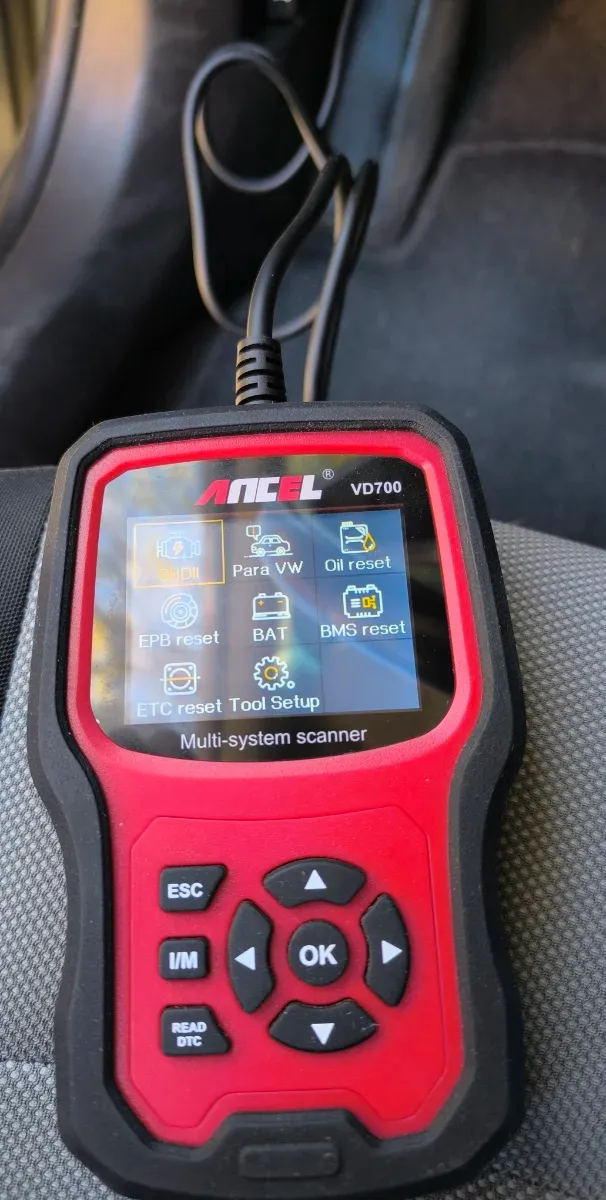 Ancel VD700 Diagnosis Grupo VW OBD2 EPB TPMS