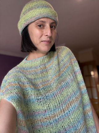 Chaleco de punto unisex multicolor