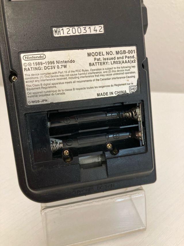 Nintendo Game Boy Pocket Negra - Piezas