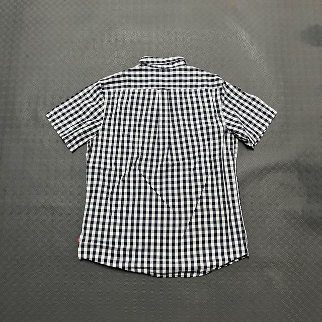 Camisa IZOD Xadrez Azul Tamanho L