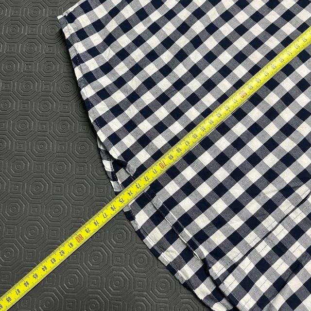 Camisa IZOD Xadrez Azul Tamanho L