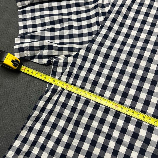 Camisa IZOD Xadrez Azul Tamanho L