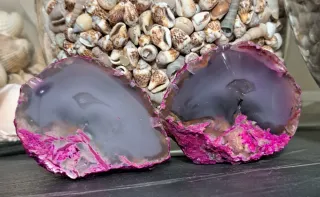 Geode Agata Rosa e Viola
