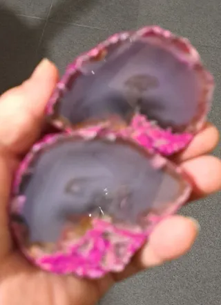 Geode Agata Rosa e Viola