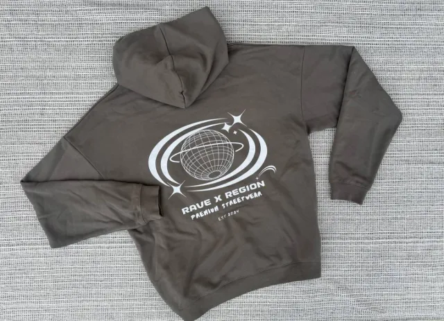 Sudadera Unisex RAVE X REGION Marrón Talla Única