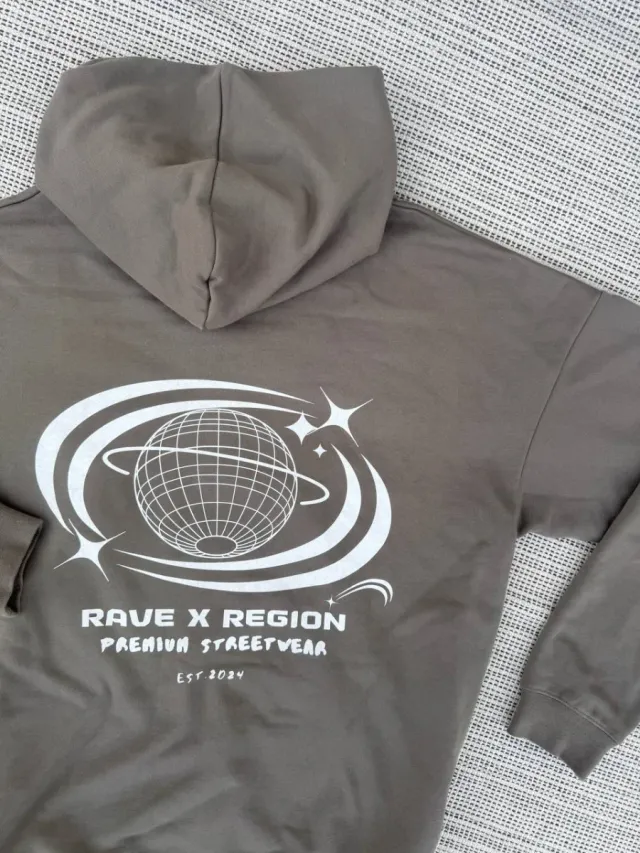 Sudadera Unisex RAVE X REGION Marrón Talla Única