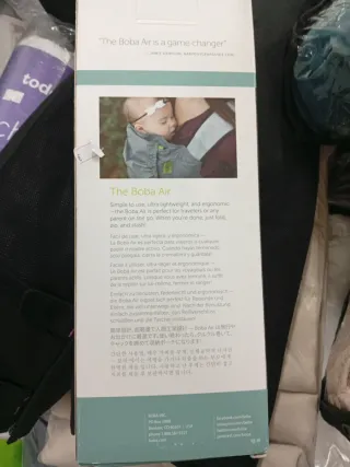 Boba Air Portabebés Ultra Ligero Gris