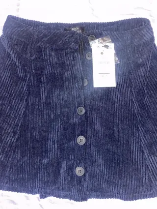 Falda Bershka azul talla S