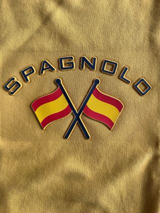 Sudadera Spagnolo amarilla con banderas