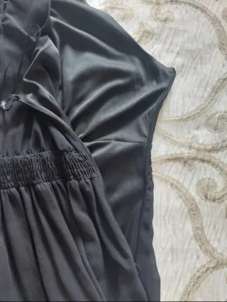 Vestido con pedrería largo MIA PARIS negro