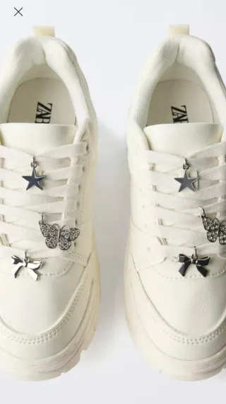 Zapatillas para niña blancas talla 35 NUEVAS