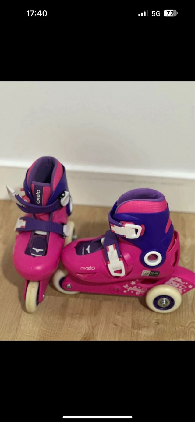 Patines niña Talla 26-28 Protecciones cascara XXS