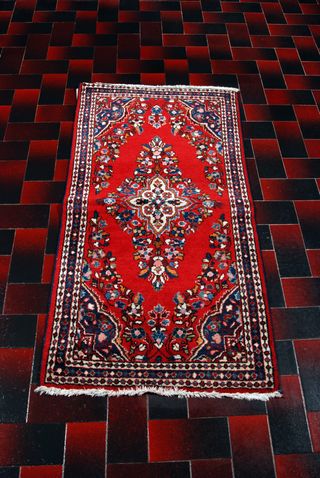 Antico Tappeto Jozan Saruk Americano 125x63 CM