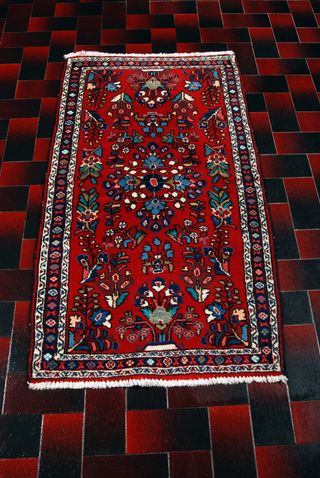 Antico Tappeto Jozan Saruk Americano 125x63 CM