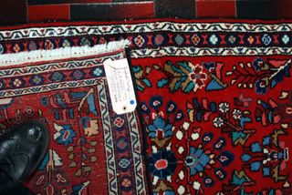 Antico Tappeto Jozan Saruk Americano 125x63 CM