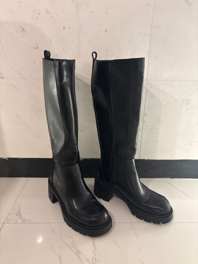 Botas altas Zara negras